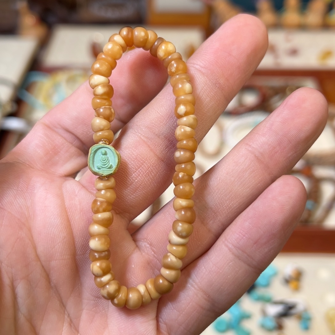 龙脊菩提手串玉化料龙脊菩提大肠设计款