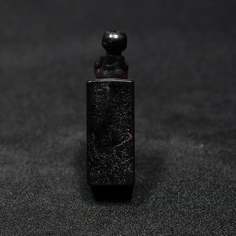 AE33老印章金石篆刻 人钮 寿山石芙蓉印章 