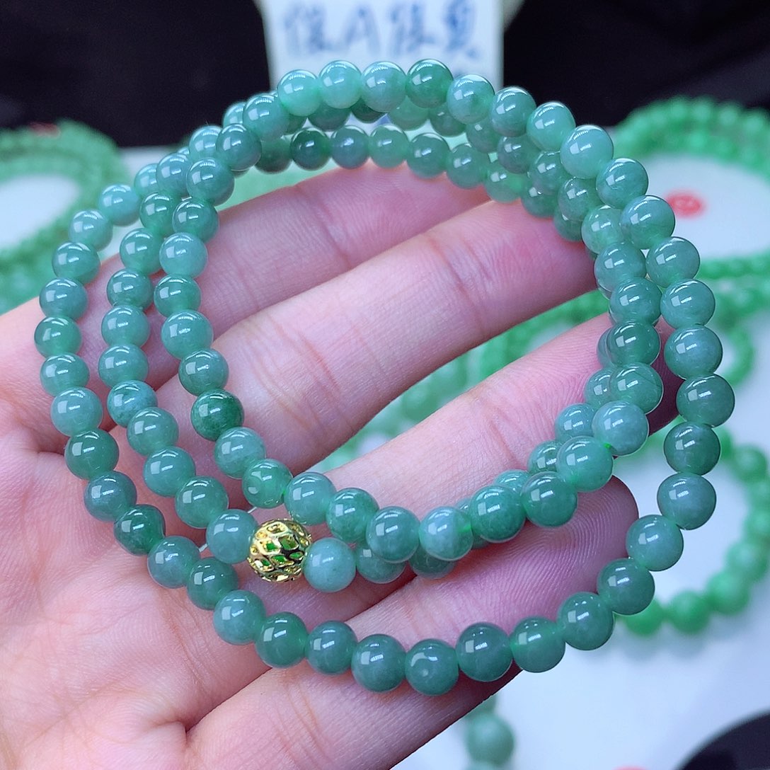 翡翠毛衣链未镶嵌