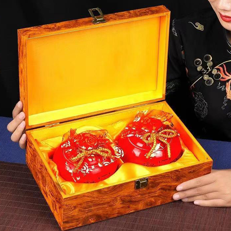 御品天下-2瓷罐大红袍200克茶叶礼盒装大红袍岩茶过年送礼