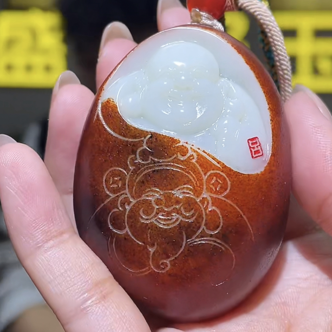 手把件货玉石把玩件文玩摆件D2