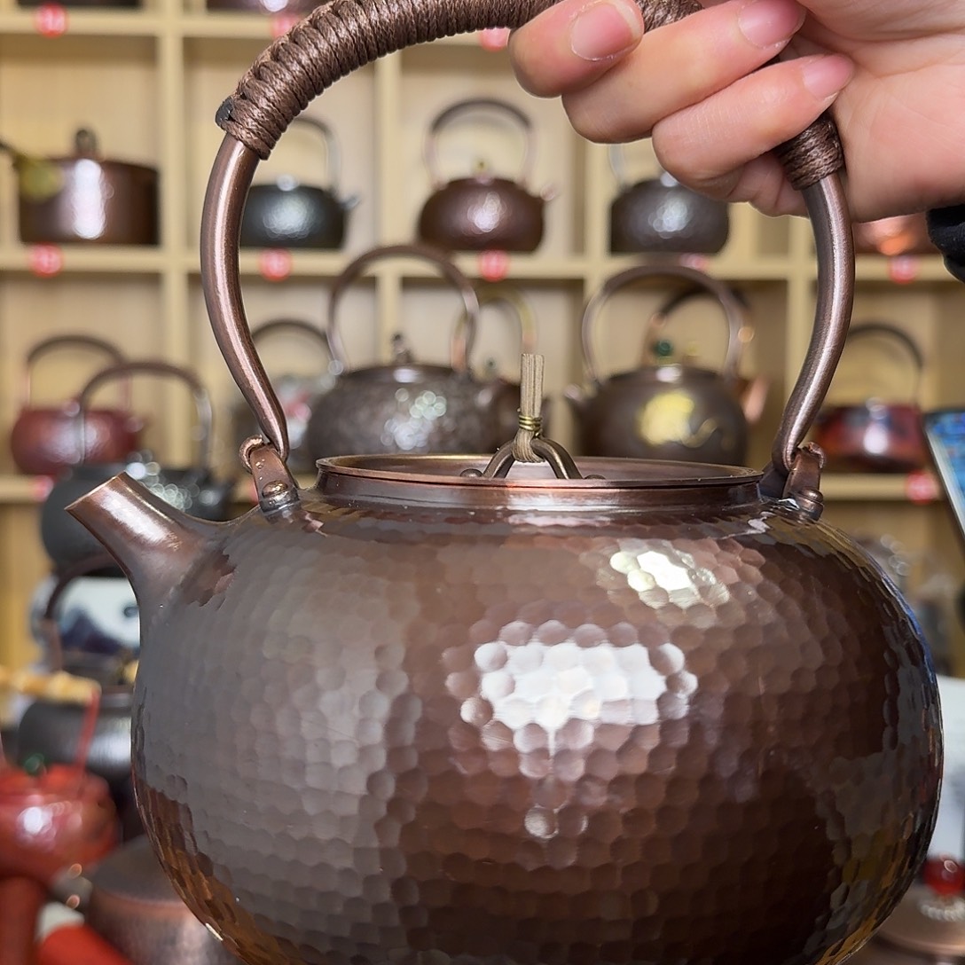 1400毫升紫铜加厚提梁壶