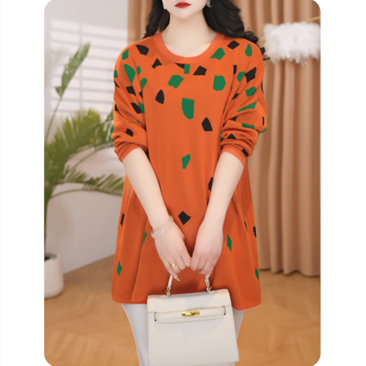 [ZS13]彩片新品女士宽松显瘦上衣时尚休闲女装1ZS0125382