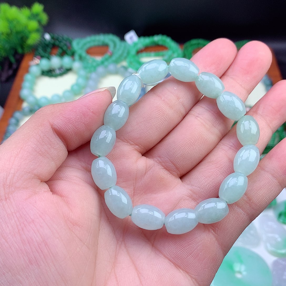 翡翠未镶嵌项链手串