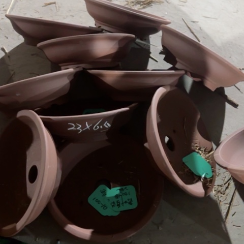 紫砂花盆100-10。23-6.5