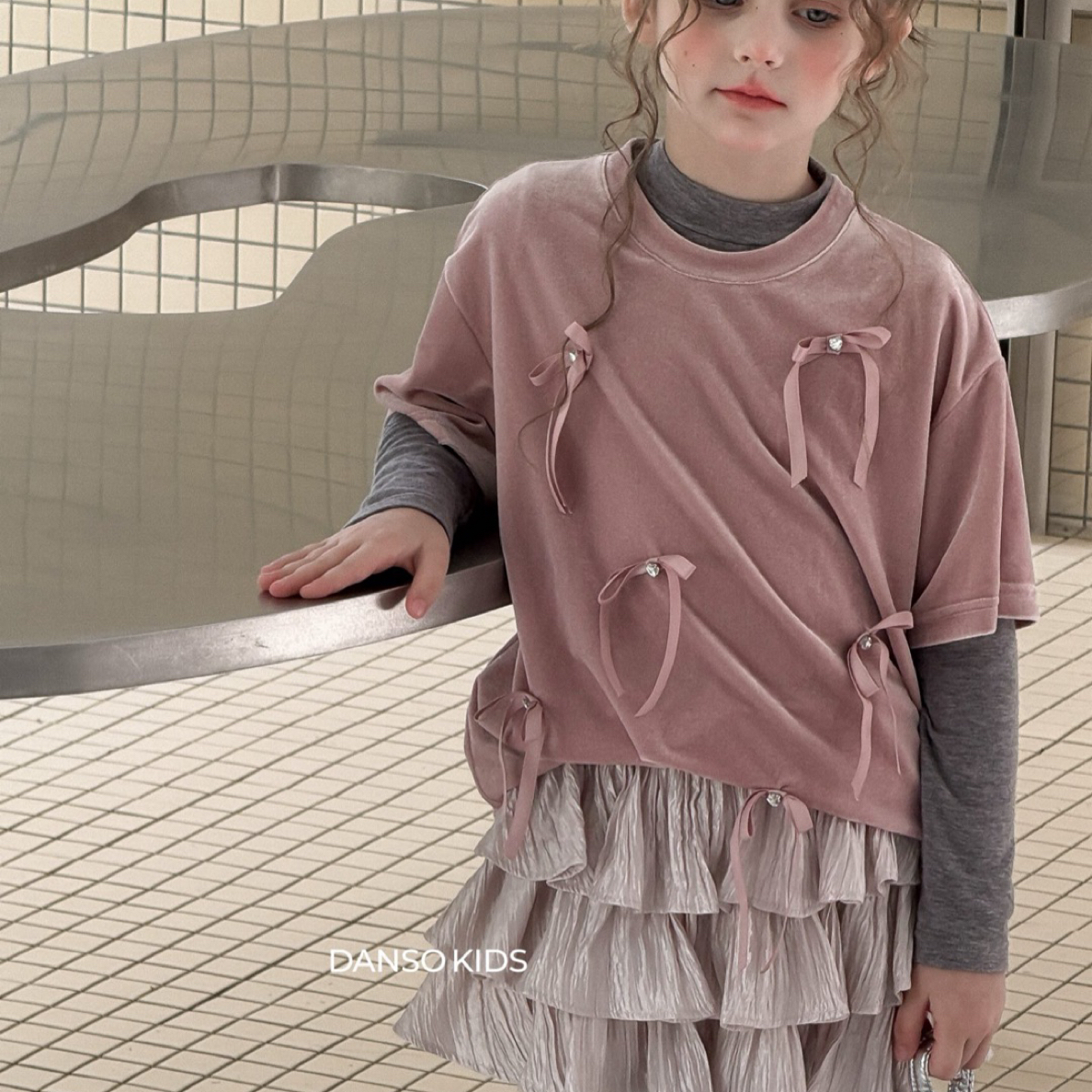 时尚童装Danso丝绒T恤货号11158