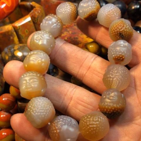 玛瑙/玉髓手链合金温*杭