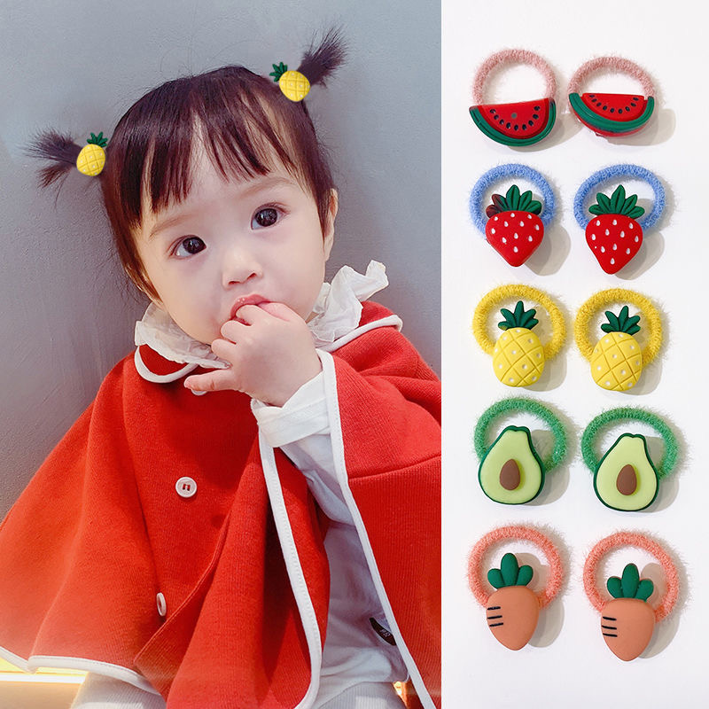 儿童卡通拇指发圈小宝专用不伤发不缠发小号皮筋幼儿可爱宝宝发圈