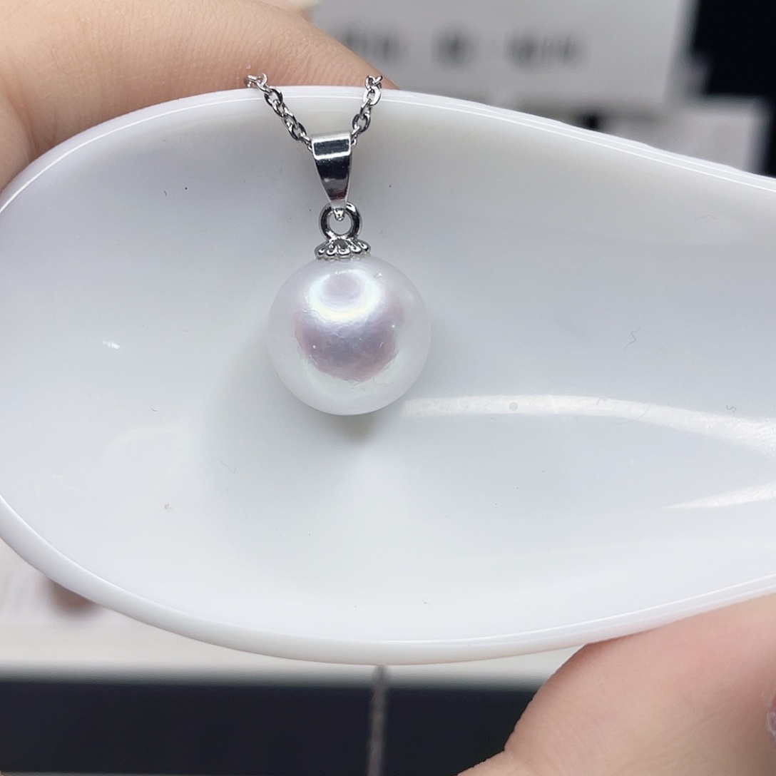 合金淡水珍珠吊坠(赠链)