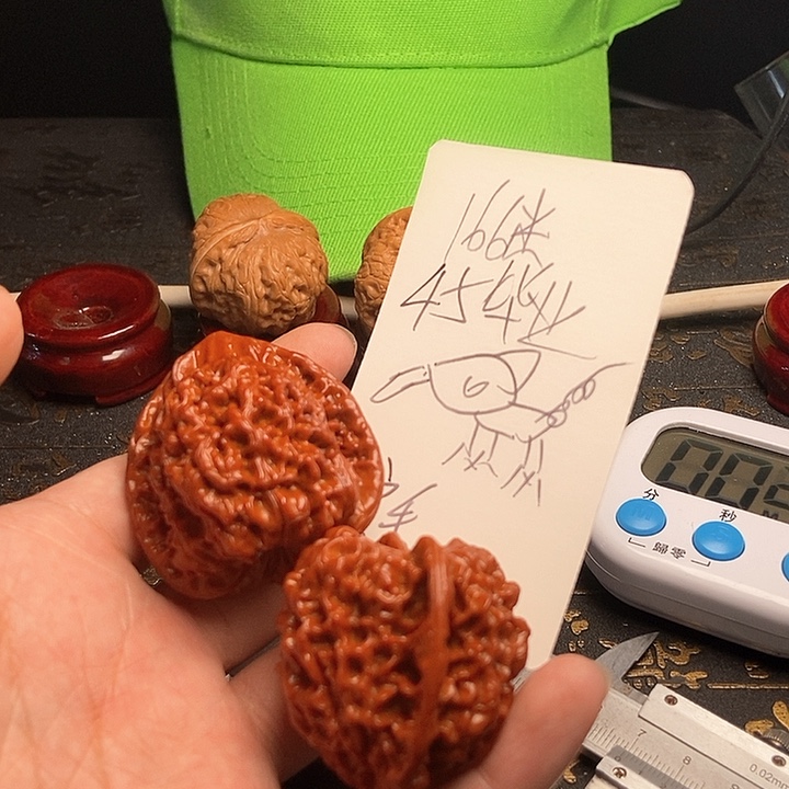 文玩核桃把件毕业官毛