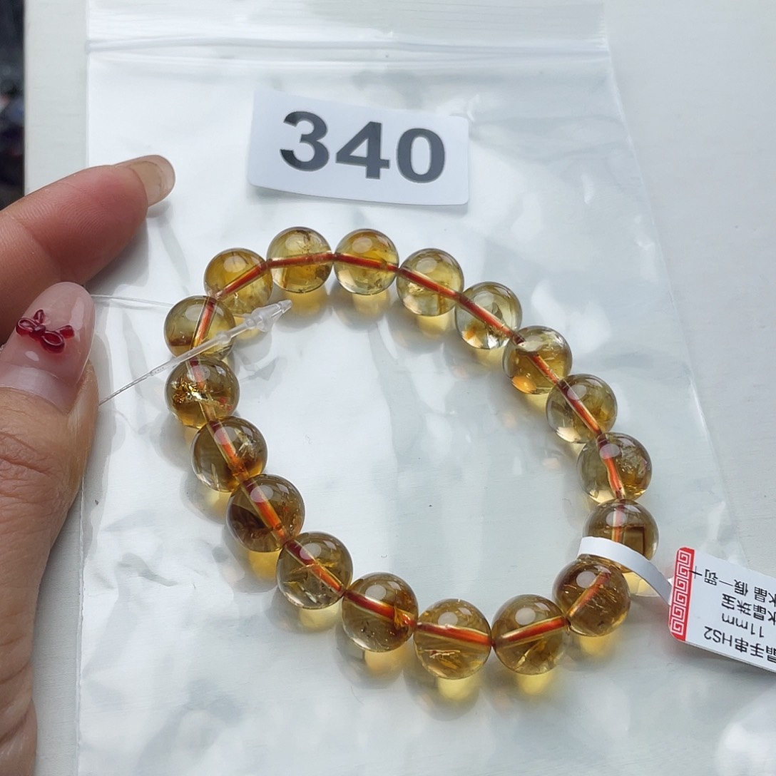 水晶手串340。未镶嵌叮**当