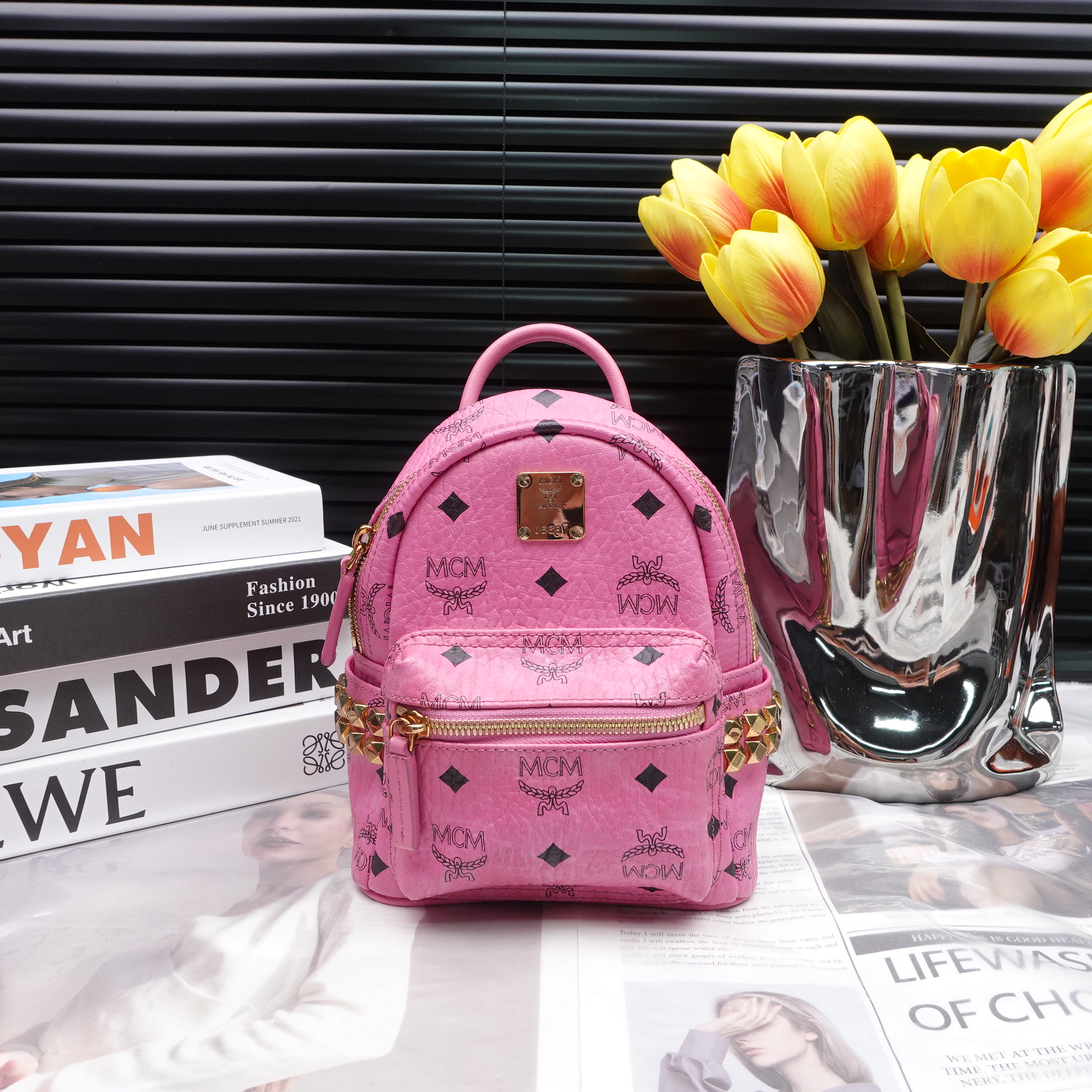 95新 MCM 双肩包/T10233953