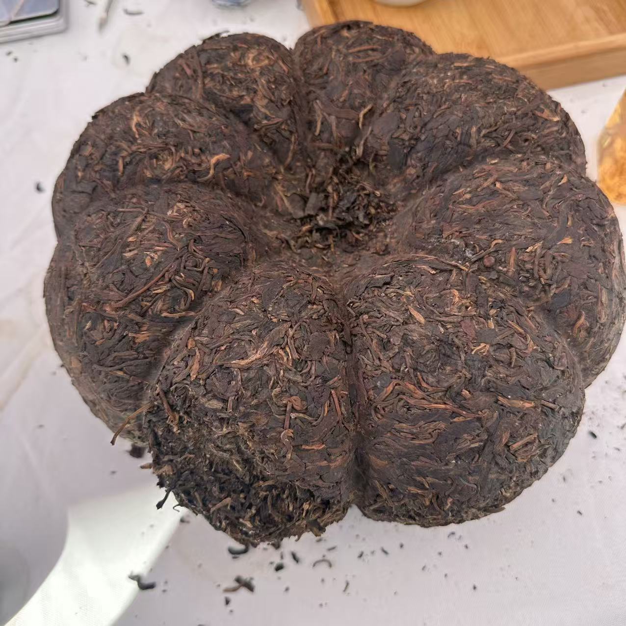 2000年冰岛金瓜100g普洱茶生茶