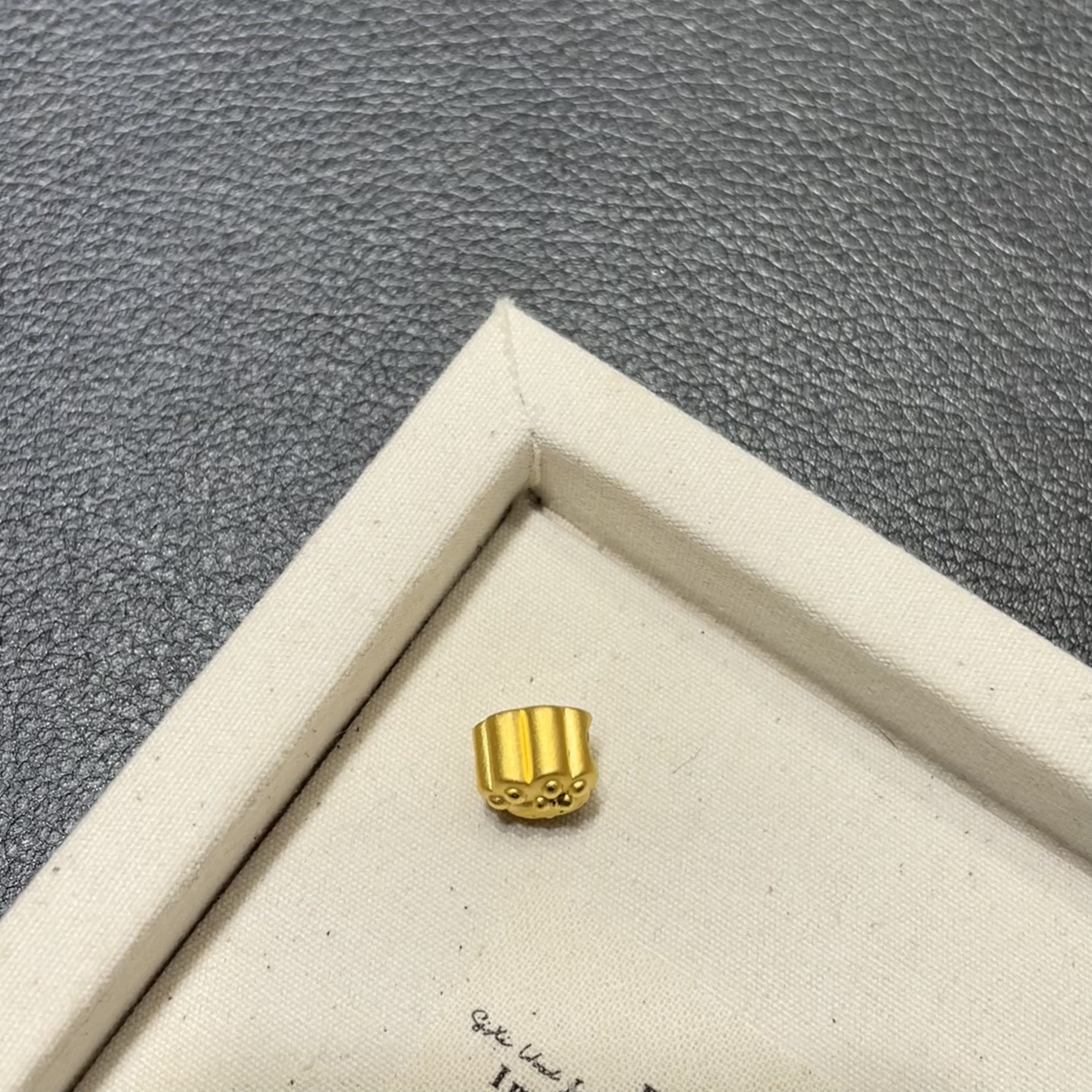 足金999小猫爪黄金转运珠好运连绵适合女生佩戴