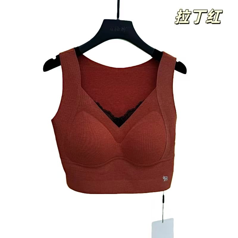 女科技纹短背心10058