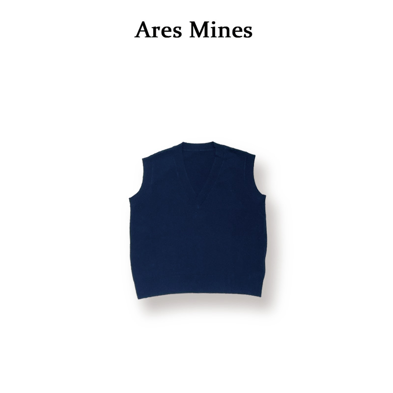 【Ares Mines】叠穿主义 软弹宽松V领浣熊绒背心
