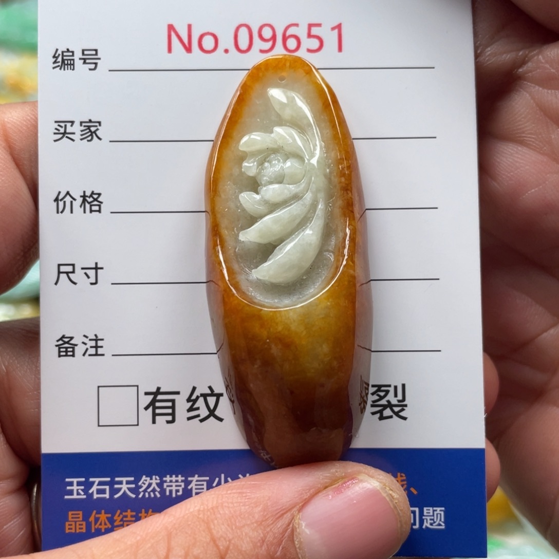 翡翠颈饰未镶嵌翡玉缘翡翠挂件