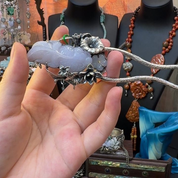 翡翠银S925镶嵌颈饰亏出不退换