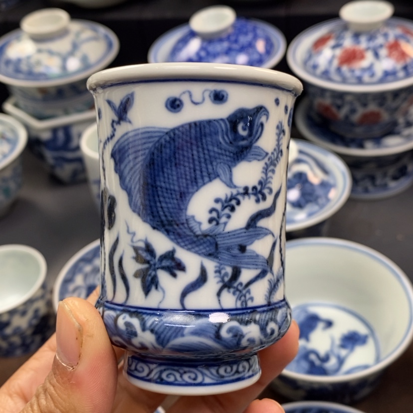 【闪购商品】景德镇青花主人杯