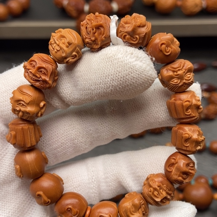 橄榄核手串/手链1.2殷派罗汉手串