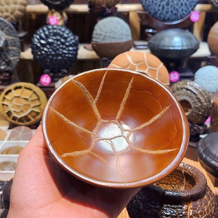 阿***哥石材龟纹石精品摆件