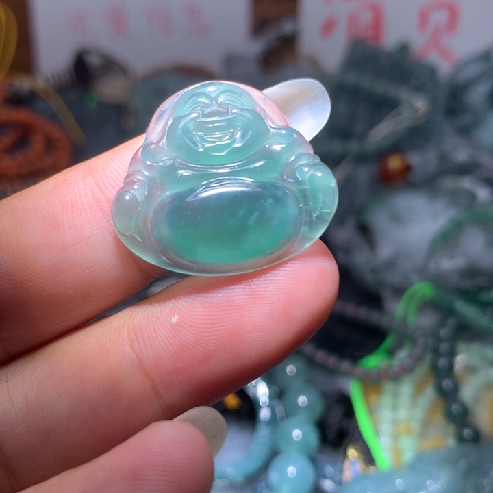 翡翠颈饰未镶嵌保真天然A货翡翠