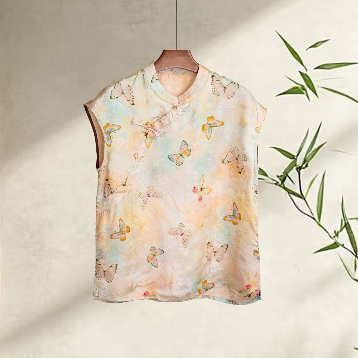 [玉腰]2025夏季中式国风新款短袖T恤2196