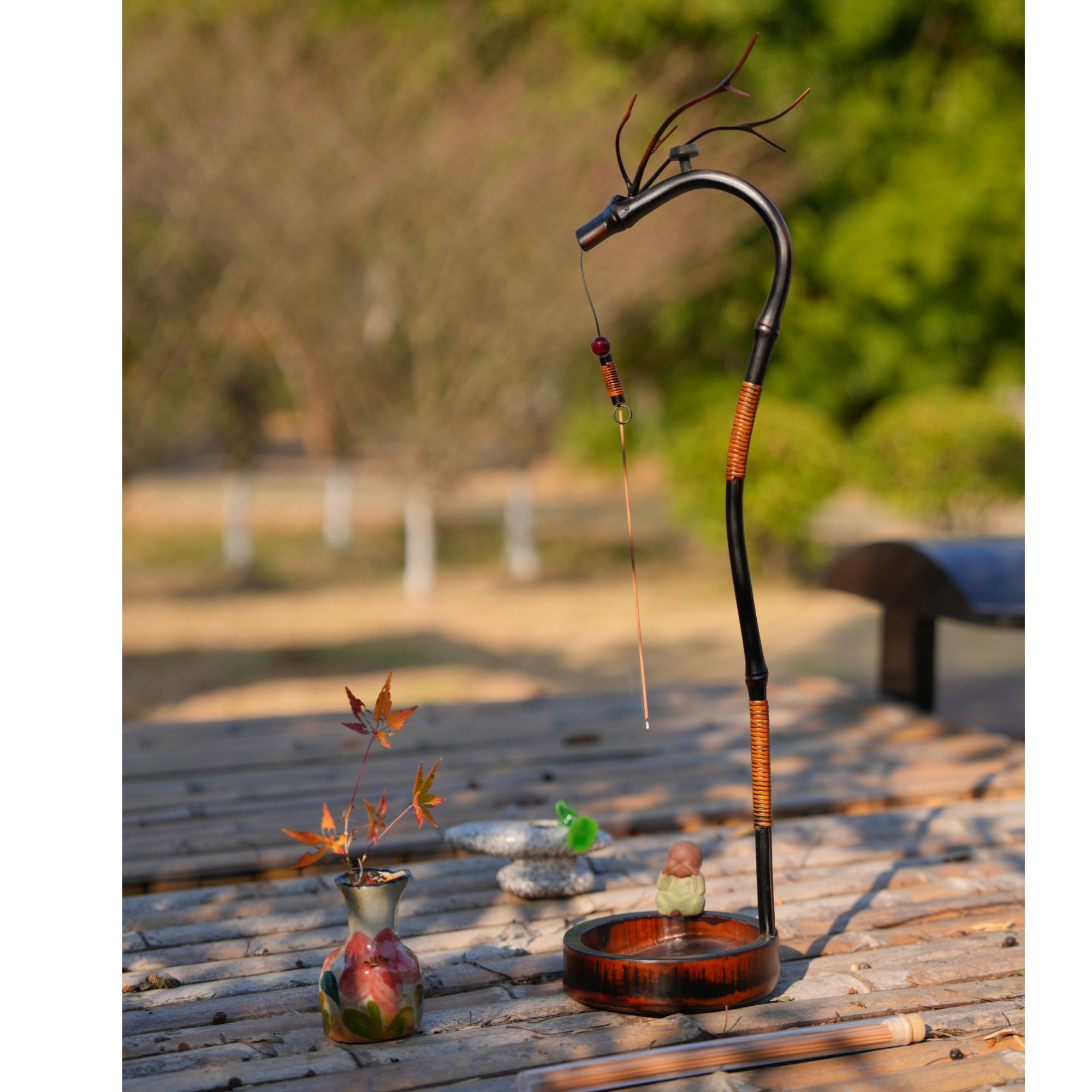 至尊龙挂香倒流香手工工艺竹制品香架盘香线香