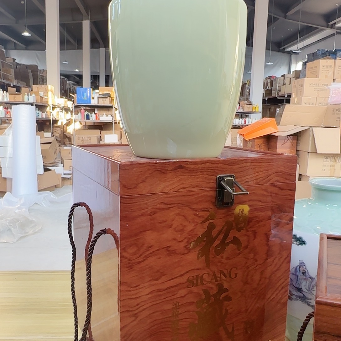 5斤装果绿色酒坛1套