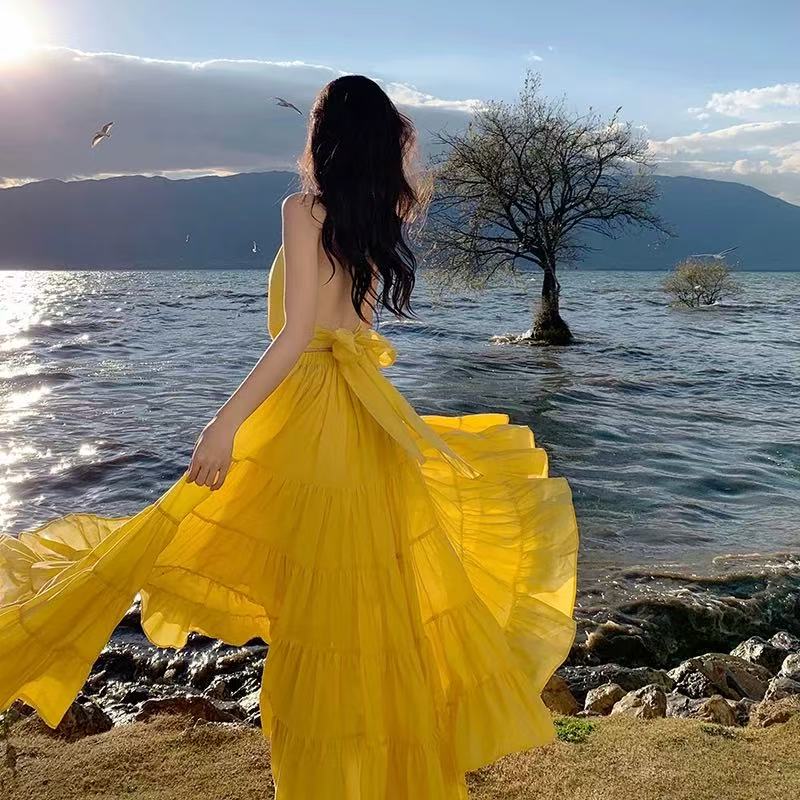 春201-300(X)过组气质轻奢小众名媛时尚连衣裙