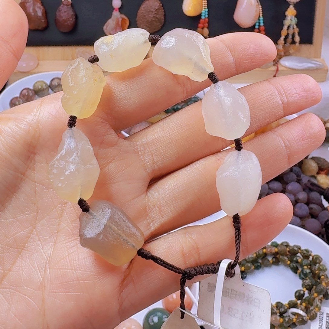 石英石铁合金玛瑙原石精品