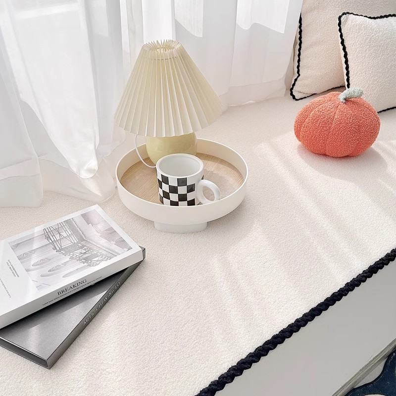 羊羔绒飘窗垫窗台垫四季通用卧室阳台垫定制2025新款榻榻米坐垫子