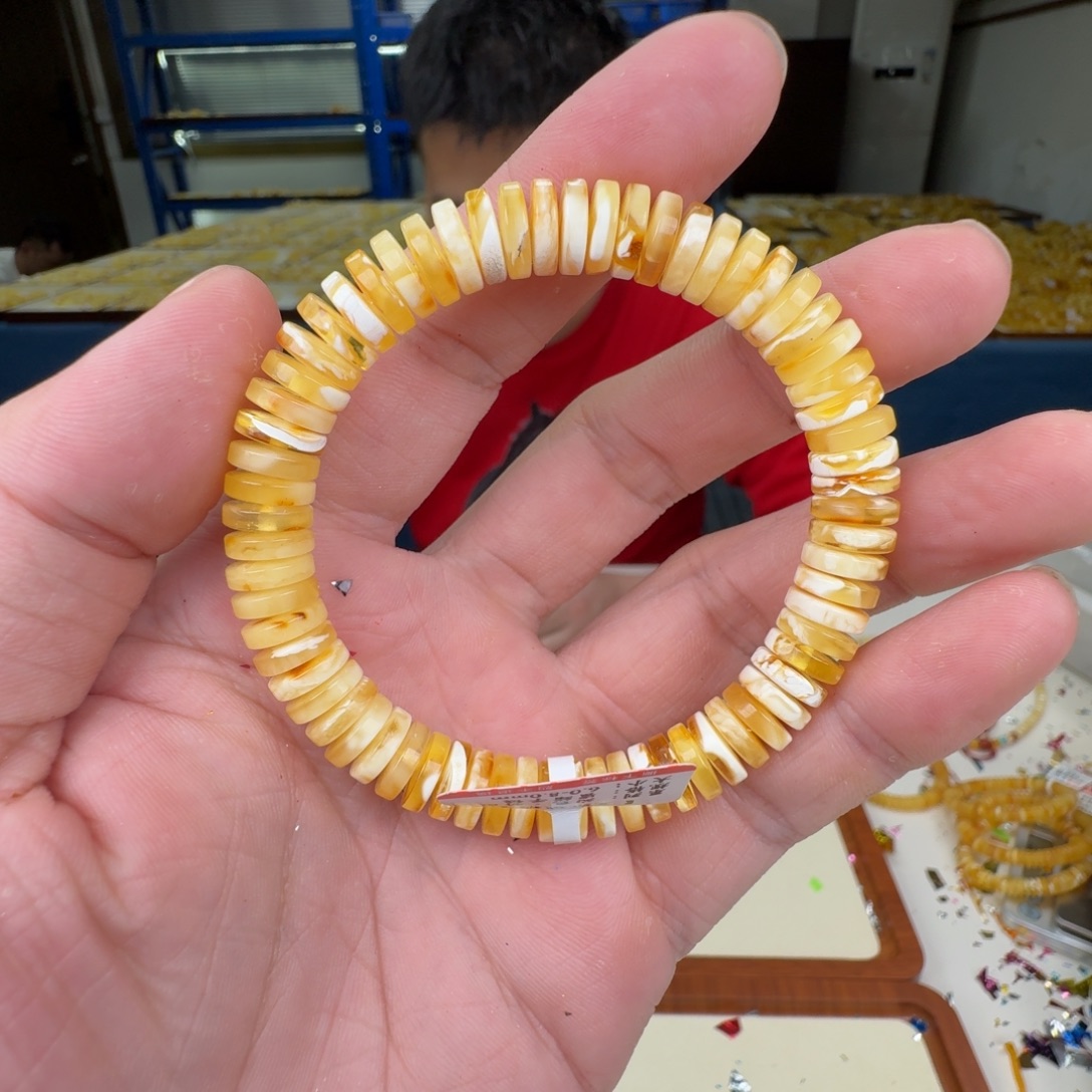 琥珀未镶嵌手链蜜蜡手串