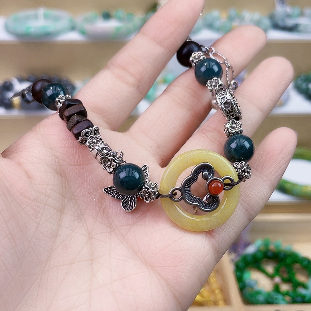 翡翠未镶嵌手链手链