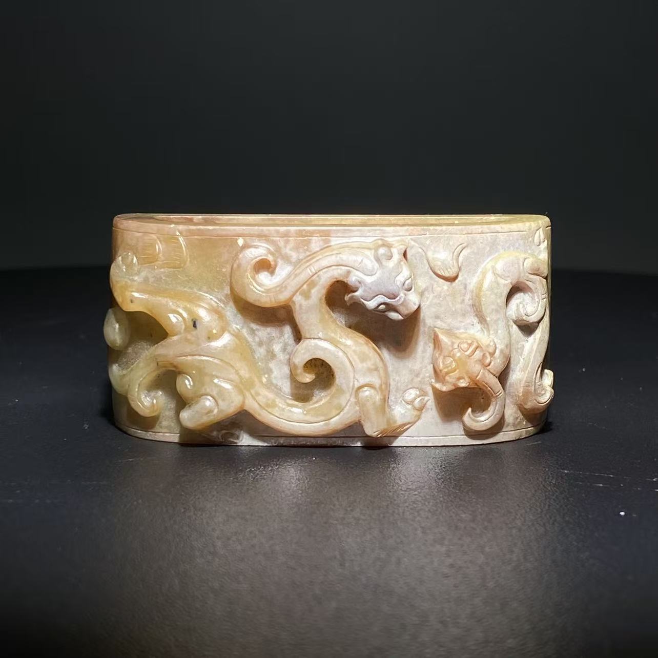 【明代】-古玉腰带扣2511110034