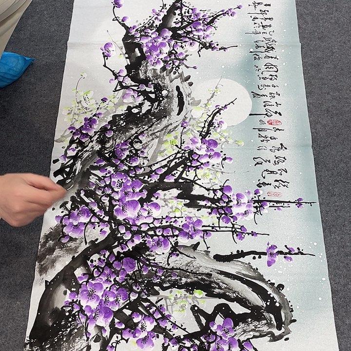 国画今天上午国画作品展示