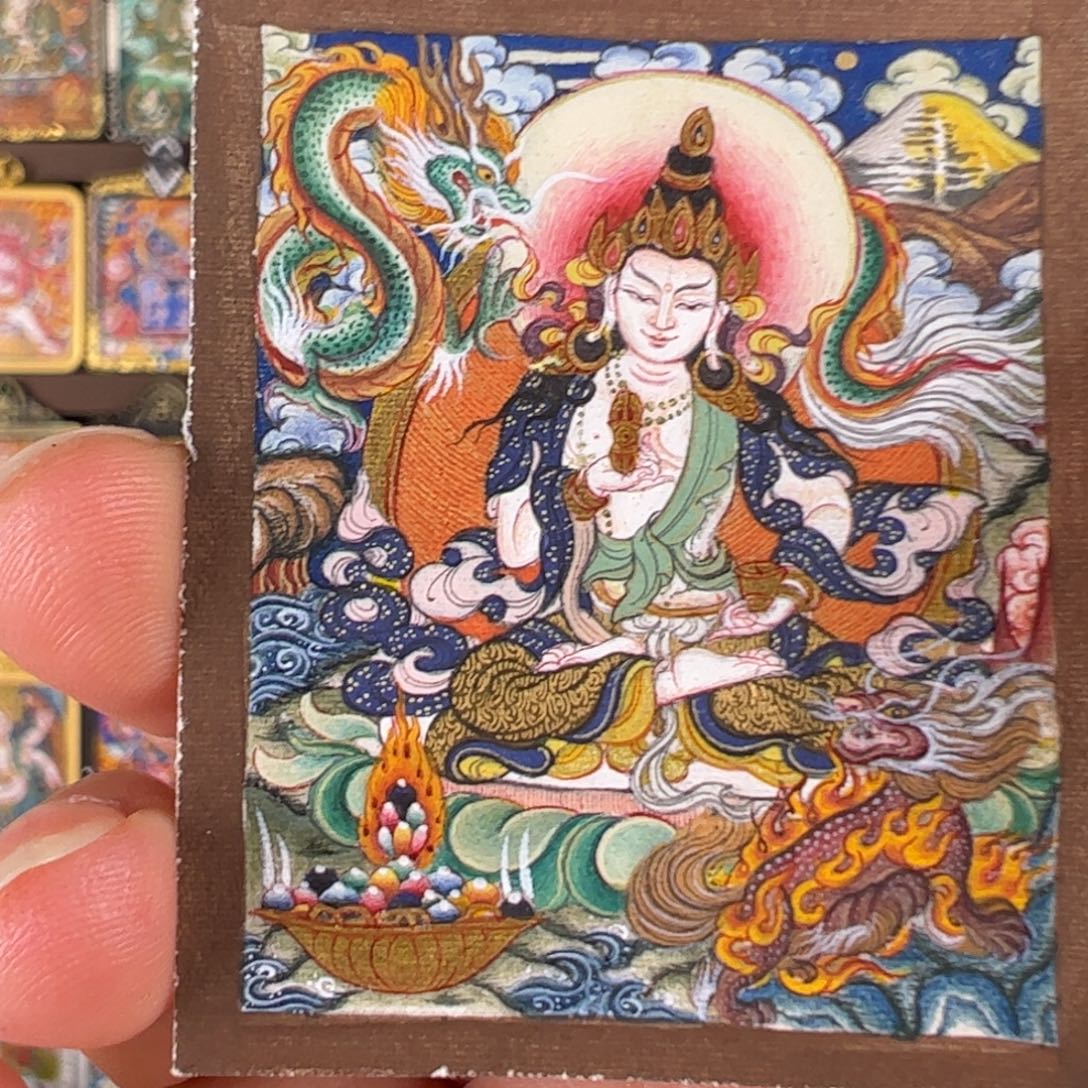 一***仓吊坠金刚萨垛唐卡绘画作品