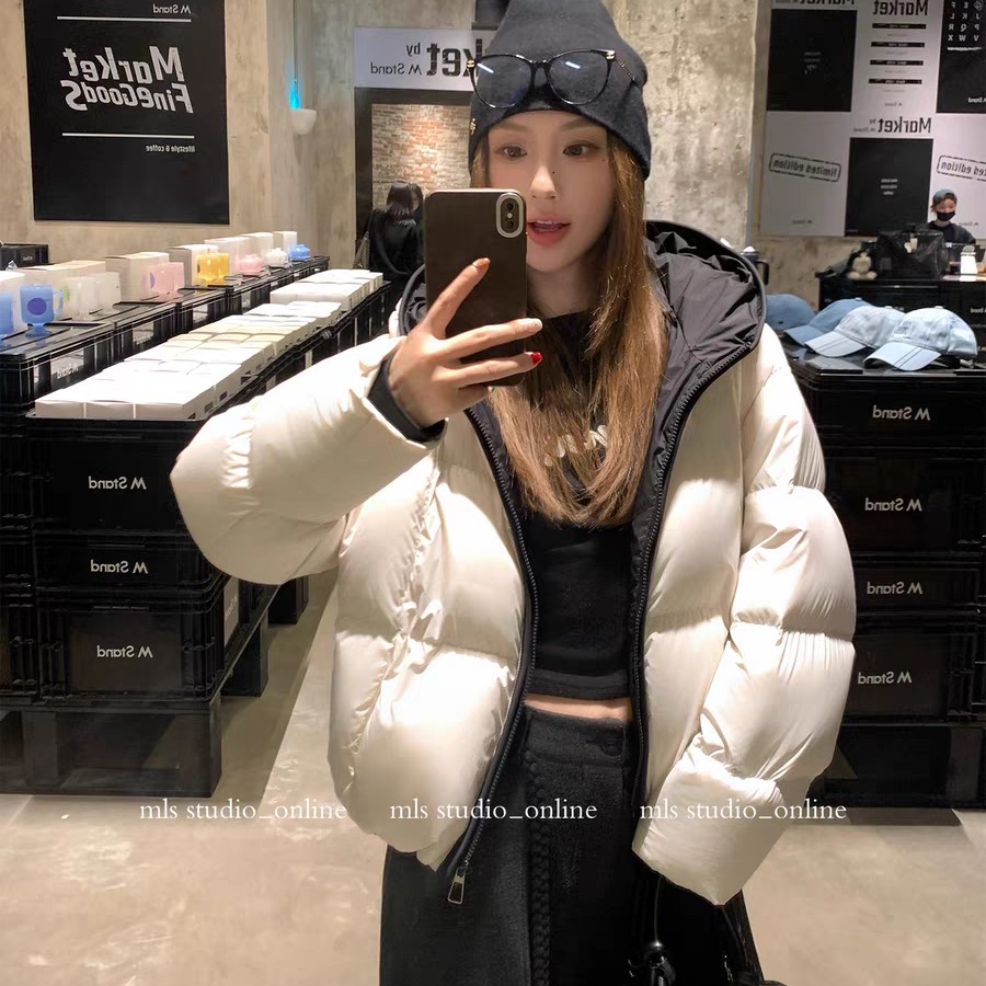 9505两拉链泡芙宽松型短外套B2-1