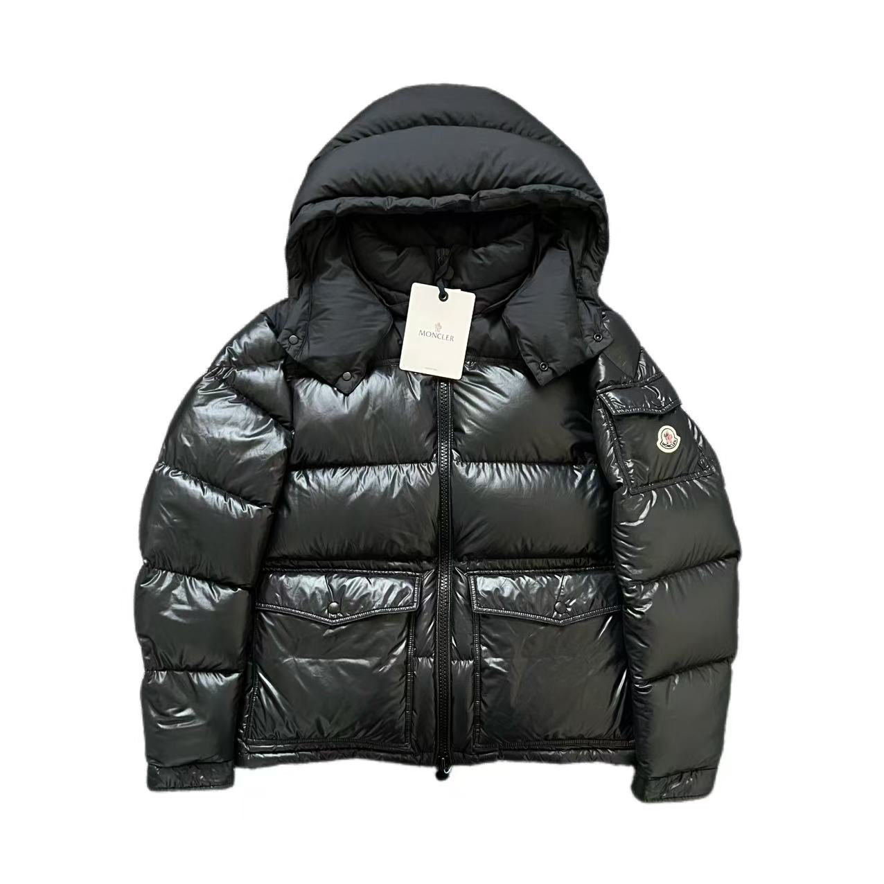 未使用 MONCLER 新款MASAYA手臂刺绣羽绒服2码