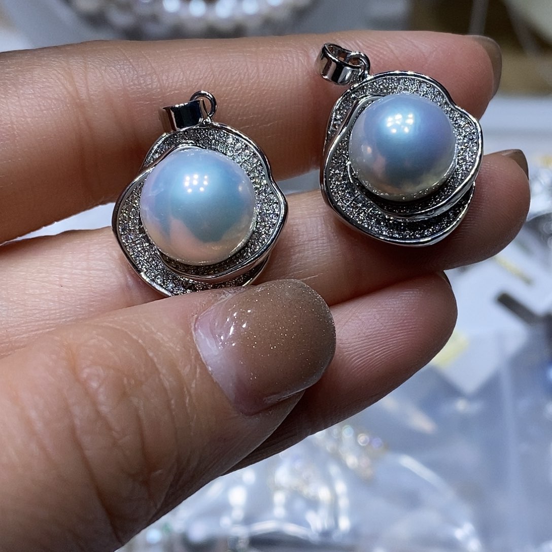 淡水珍珠耳钉未镶嵌