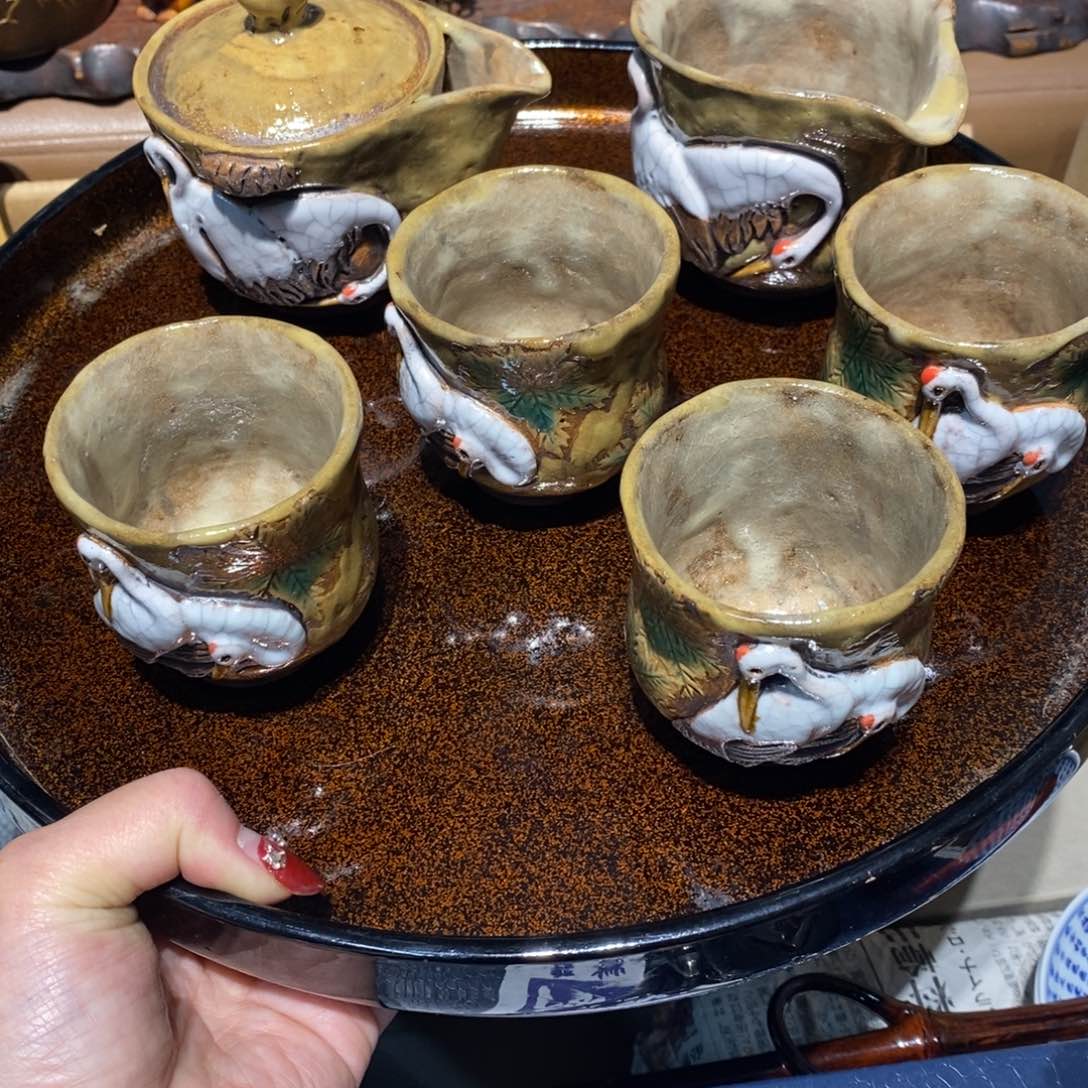 紫砂茶壶密胺手绘陶瓷