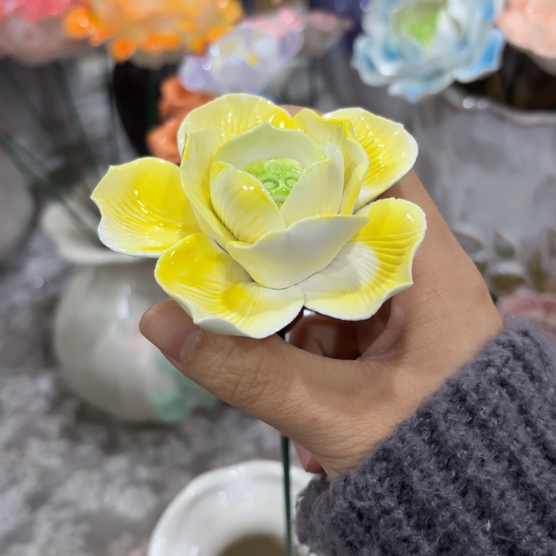 陶瓷花，拍满20发货，退款拉黑