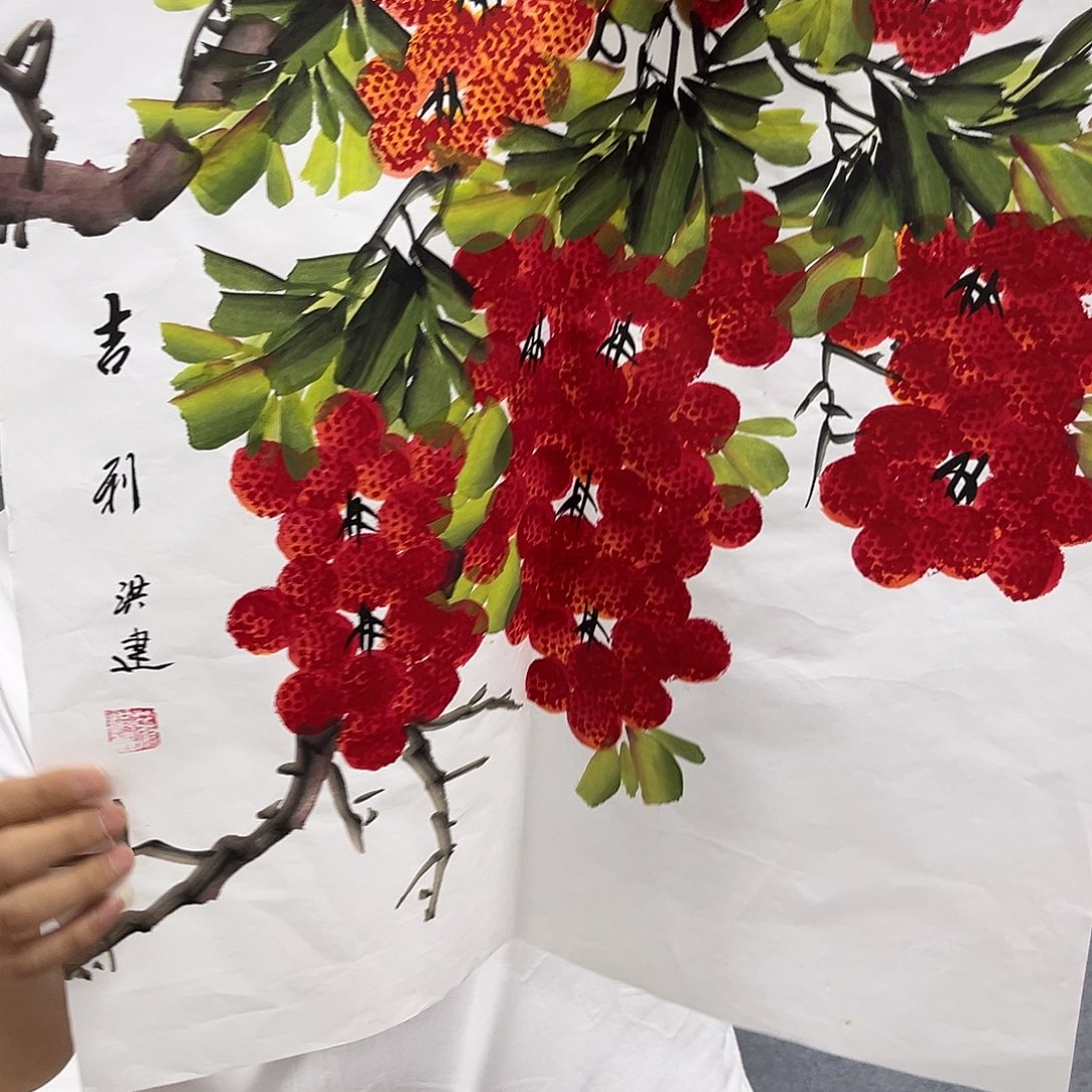 国画国画老师手绘作品