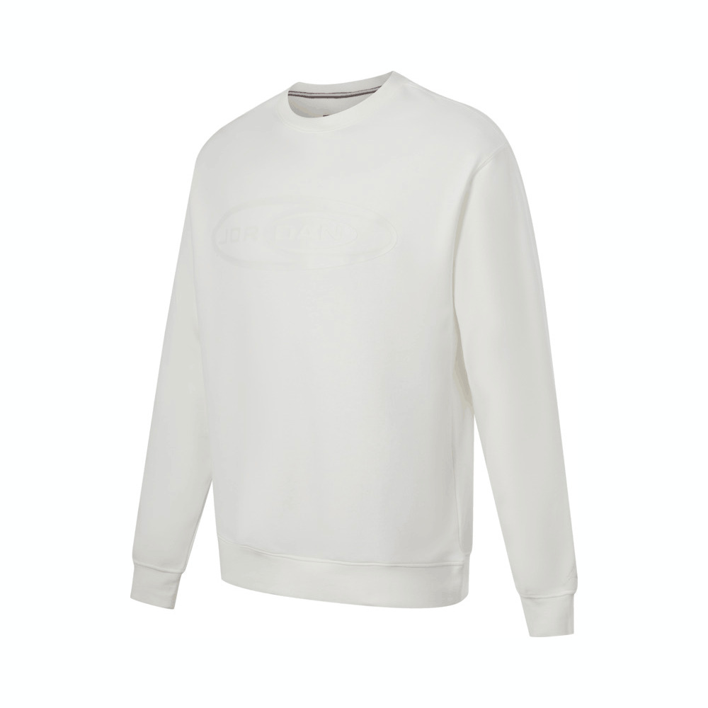 NIKE/耐克乔丹男子运动衫法式毛圈加绒圆领卫衣时尚宽松白色男款