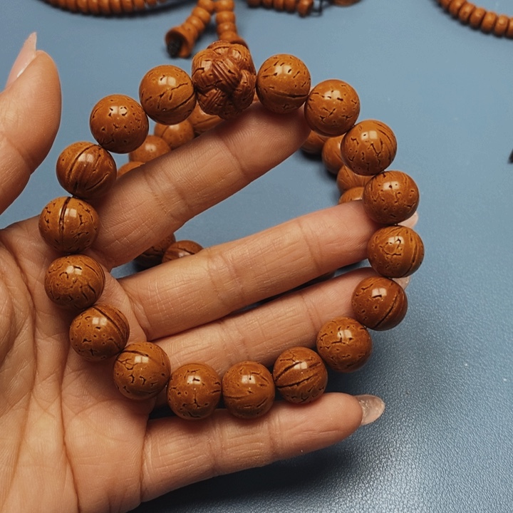 桃核手串极限圆14全品16颗