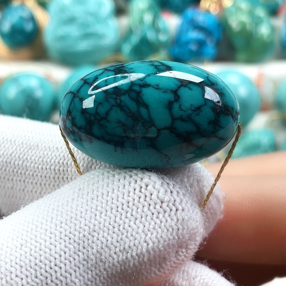 绿松石未镶嵌车挂