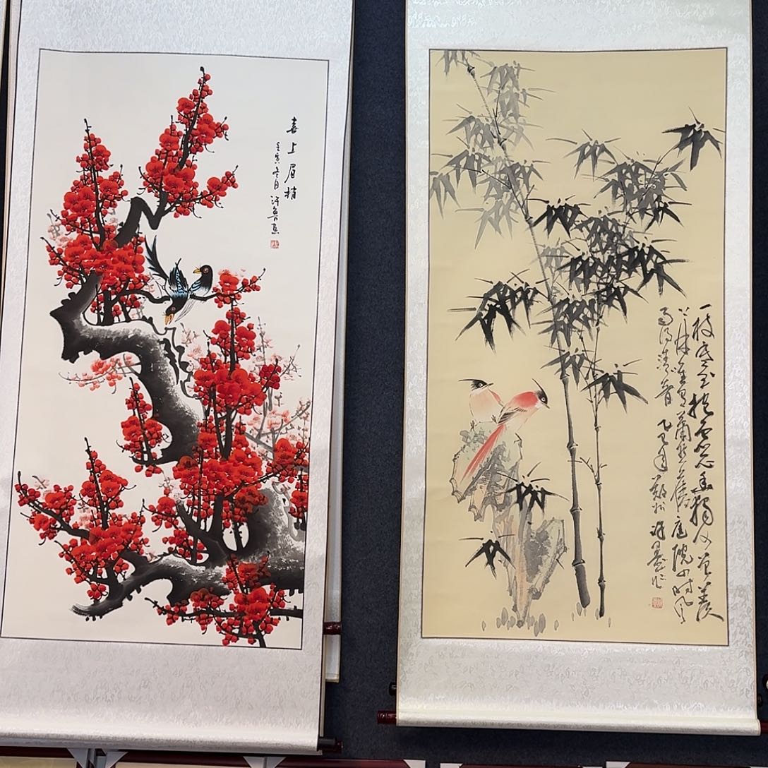 鱼****纯手绘国画作品好看四尺