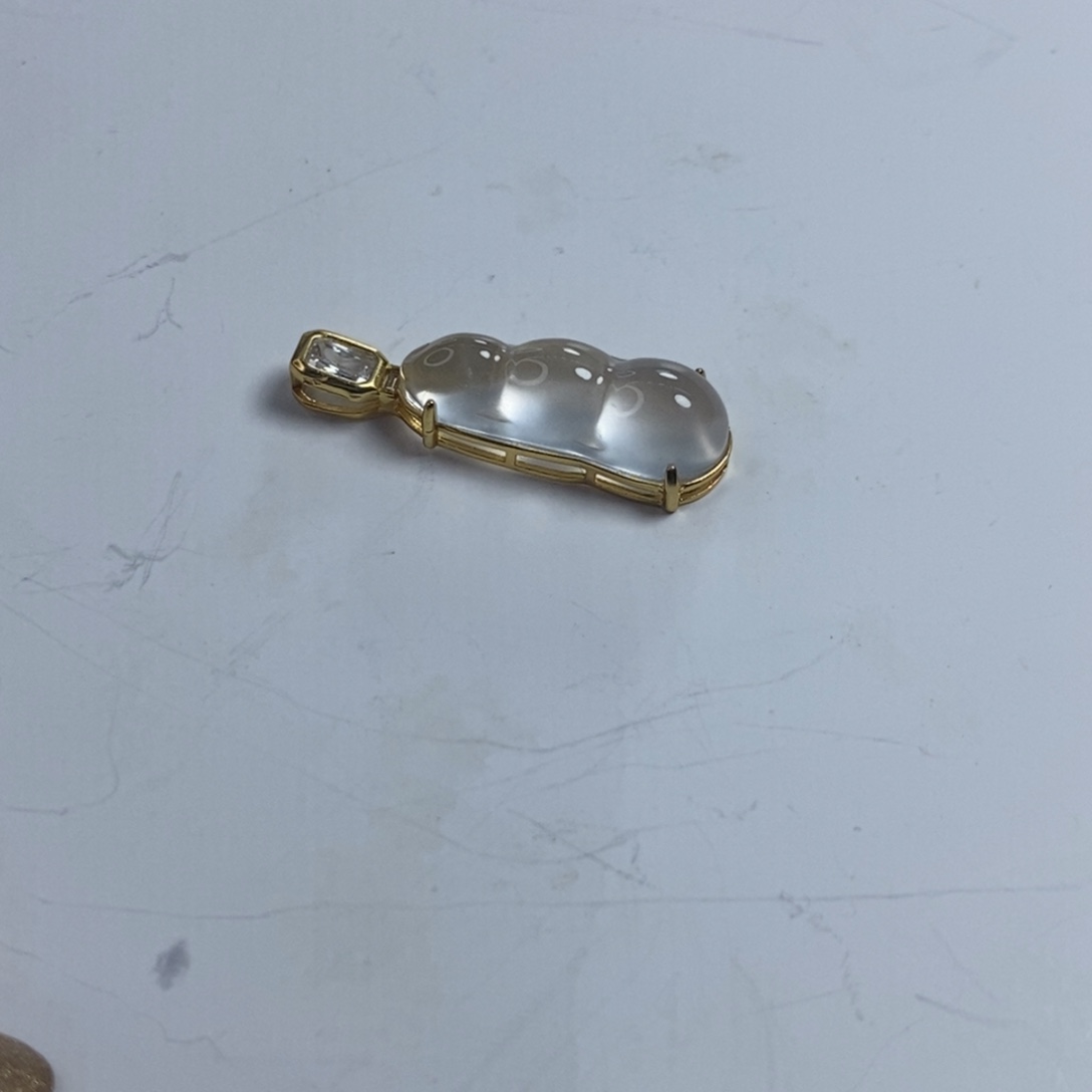 石英质玉颈饰银S925镶嵌?*愿