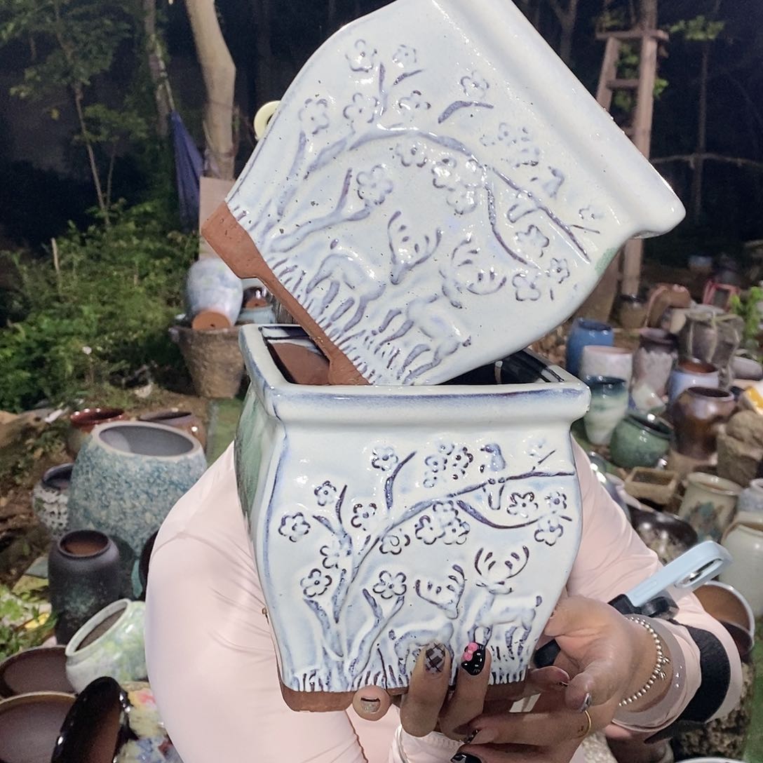 紫砂花盆瑕疵15/16