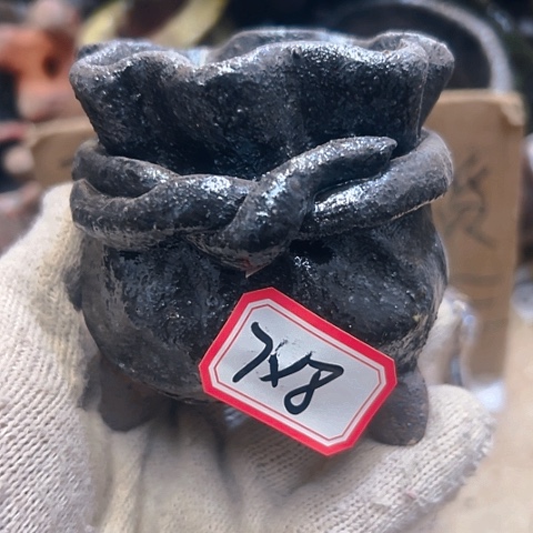 红陶粗陶花盆手工